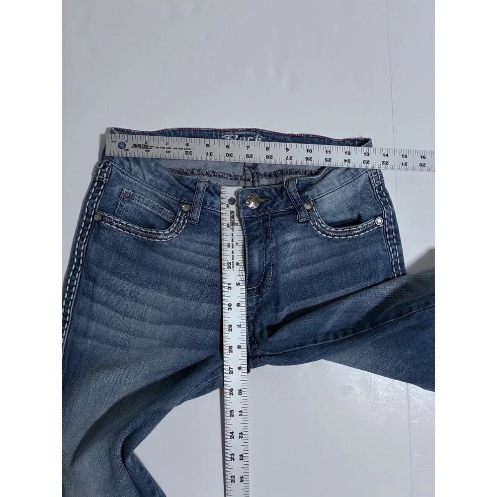 Sold. Rock 47 by Wrangler Womens Low Rise Bootcut Jeans Medium Wash - Picture 4 of 9